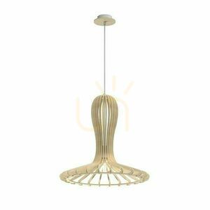 Závesné svietidlo Antigo Rina drevené prírodné 46 cm E27 LED 5018 small 0