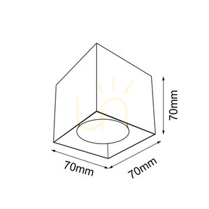 Stropné svietidlo Antigo Cage Mini čierne GU10 7 cm 1074 small 1