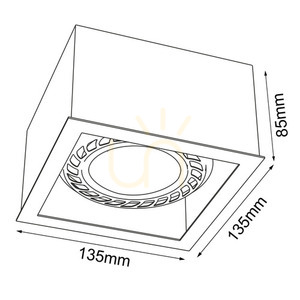 Stropné svietidlo Antigo Cage Out 1 biele 13,5 cm LED ES111 1272 small 1