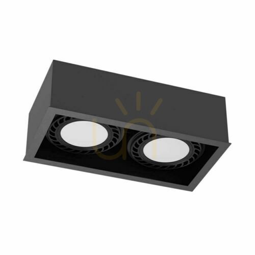Skontrolujte Plafón Antigo Cage čierny 2x ES111 LED 25,5 cm