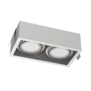 Zapustené svietidlo Antigo Cage 2 biele LED ES111 3275 small 0