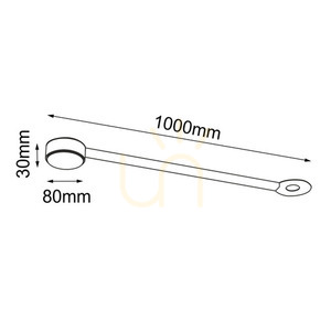 Stropné svietidlo Antigo Drop Line 1 čierne 100 cm GX53 oceľ 1012 small 1