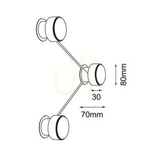 Nástenné svietidlo Antigo Etna 3 biele GX53 LED oceľ 1024 small 1