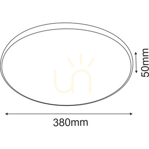 Stropné svietidlo Antigo Ika 38 LED 4000K bielo-čierne matné 1065 small 1