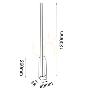 Nástenné svietidlo Antigo Slim W 120 biele LED 120 cm 4000K 1230 lm 4030 small 1