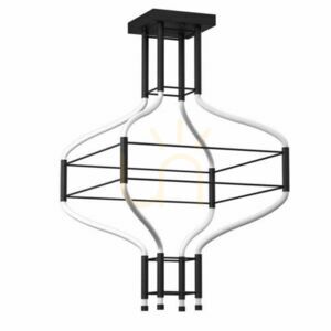 Závesné svietidlo Antigo Alha S 4 LED čierne 61,4 cm 9055 small 0