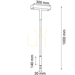 Prívesné svetlo Antigo Alha S 1 LED čierne 3000K 9069 small 1