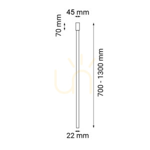 Stropné svietidlo Antigo Alha Y čokoládové matné 120 cm G9 LED 9693 small 1
