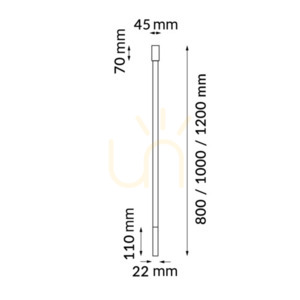 Stropné svietidlo Antigo Alha N čierne 80 cm G9 LED 9210 small 1
