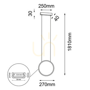 Závesné svietidlo Antigo Agaro 27 čierne LED 3000K 5306 small 1