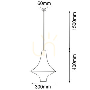 Prívesné svietidlo Antigo Alda S biele 30 cm E27 5114 small 1