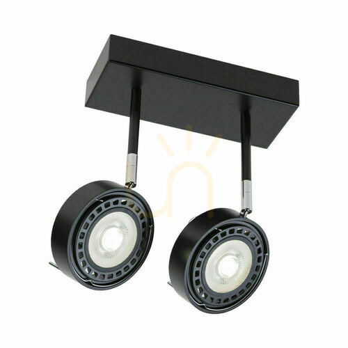 Skontrolujte Reflektor Antigo Fussa 2 čierny LED ES111 2219