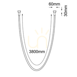 Závesné svietidlo Antigo Hebi LED 4000K čierne 386 cm 3023 small 1