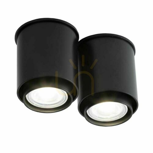 Skontrolujte Stropné svietidlo Antigo Iga 2x GU10 čierne 16 cm 1116