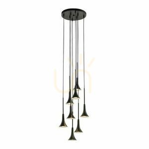 Závesné svietidlo Antigo Kanzaki 8 LED čierne 30 cm 4000K 8533 small 0