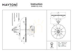 Luster PALACE DIA891-CL-14-G Maytoni small 8