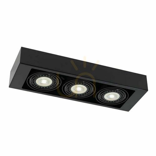 Skontrolujte Stropné svietidlo Antigo Koga 3 čierne LED ES111 55 cm 1154