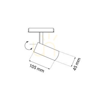 Bodové svietidlo Antigo Komatsu biele 4,5 cm LED 3000K 560 lm 6640 small 1