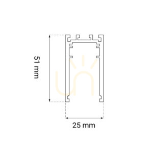 Magnetická koľajnica Antigo Komatsu 48V natynková čierna 100 cm 6505 small 1