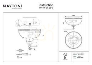 Plafón BASFOR DIA100-CL-03-G Maytoni small 3
