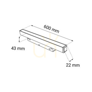 Bodové svietidlo Antigo Komatsu magnetické LED 60 cm biele 3000K 1600 lm 6545 small 1