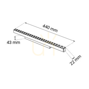Bodové svietidlo Antigo Komatsu Dot magnetické LED 24 bodov čierne 44 cm 6564 small 1