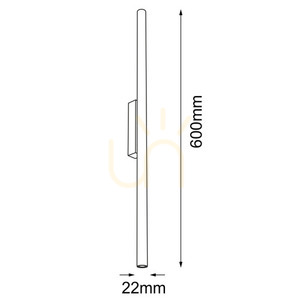Nástenné svietidlo Antigo Kosame K čierne 60 cm LED G9 4488 small 1
