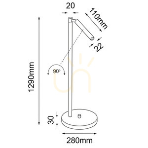 Podlahová lampa Antigo Kosame F čierna LED G9 129 cm 7872 small 1