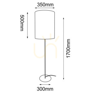 Podlahová lampa Antigo Lamego F šedá 170 cm E27 LED small 1
