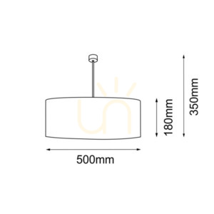 Závesné svietidlo Antigo Lamego čierne 50 cm E27 5184 small 1