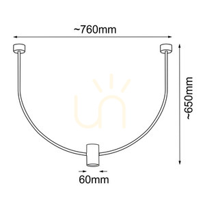 Závesné svietidlo Antigo no. C čierne 76 cm oceľ LED GU10 5087 small 1