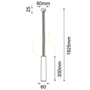 Závesné svietidlo Antigo Noda čierne GU10 182,5 cm 5542 small 1