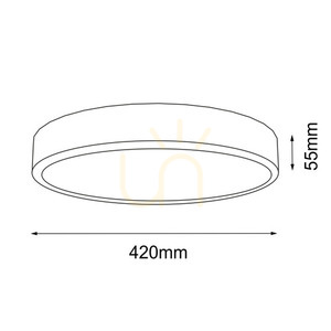 Plafón Antigo Nomi LED čierny 42 cm 4000K 8446 small 1