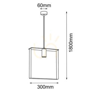 Prívesné svietidlo Antigo Ortiga 5 čierne 30 cm LED GU10 5154 small 1