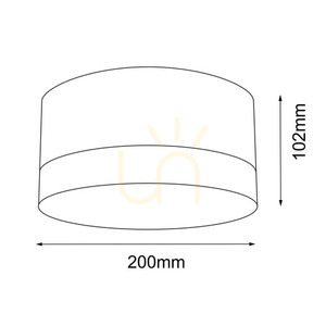 Plafón Antigo Tosa 1182 čierny 20 cm GX53 LED small 1