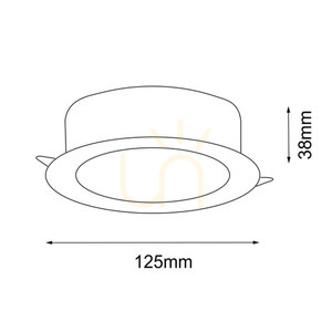 Zapustené svietidlo Antigo Tottori IL čierne 12,5 cm IP44 4000K 8579 small 1