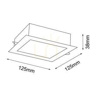 Zapustené svietidlo Antigo Tottori 8581 čierne 12,5 cm IP44 LED 4000K small 1