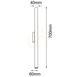 Nástenné svietidlo Antigo Yabu K1 biele IP44 70 cm LED MR11 7749 small 1