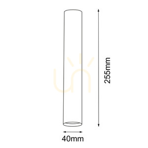Prisadené bodové svietidlo Antigo Yabu 25 (8074) čierne IP44, rúrka Ø 4 × 25,5 cm, GU10/MR11 small 1