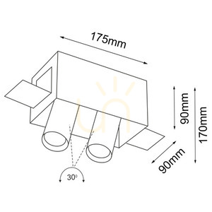 Zapustené svietidlo Antigo Yamato 2 biele 7803 LED MR11 small 1