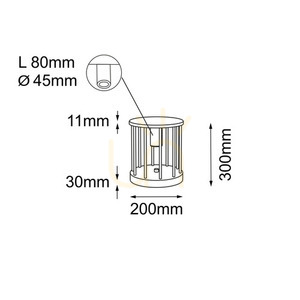 Vonkajšie stojace svetlo Antigo Hagi 9905 antracit 30 cm LED MR11 small 1