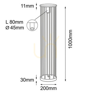 Vonkajšia stojaca lampa Antigo Hagi 9907 antracit 100 cm small 1