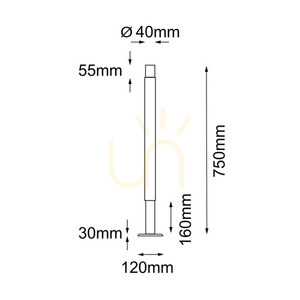 Vonkajšia stojaca lampa Antigo Natsu 2 antracit 75 cm 9903 small 1