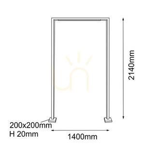 Vonkajšia stojaca lampa Antigo Taketa 9930 antracit 214 cm LED T8 small 1