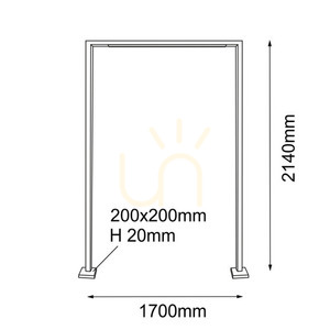 Vonkajšia stojaca lampa Antigo Taketa 9931 antracit 214 cm LED T8 small 1