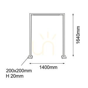 Vonkajšie stojace svetlo Antigo Taketa 9933 antracit 164 cm LED T8 small 1