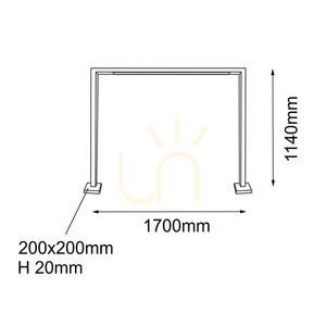 Vonkajšie stojace svietidlo Antigo Taketa 9937 antracit 114 cm LED T8 small 1