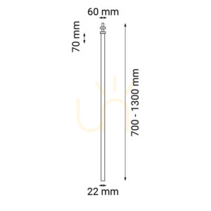 Zapustené svietidlo Antigo Alha T 9126 leštená meď 130 cm G9 LED small 1