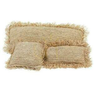 Vankúš BAZAR BIZAR Raffia Collection z rafie prírodný 35x100 small 3