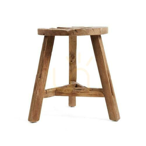 Skontrolujte Stolička BAZAR BIZAR Yatai z recyklovaného teakového dreva, prírodná, L, Rustic Collection